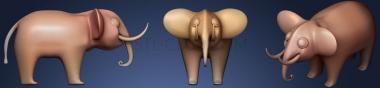 3D model elephant78 (STL)